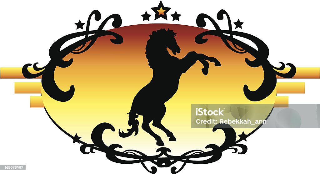 Western House pensamento - Vetor de Animal royalty-free