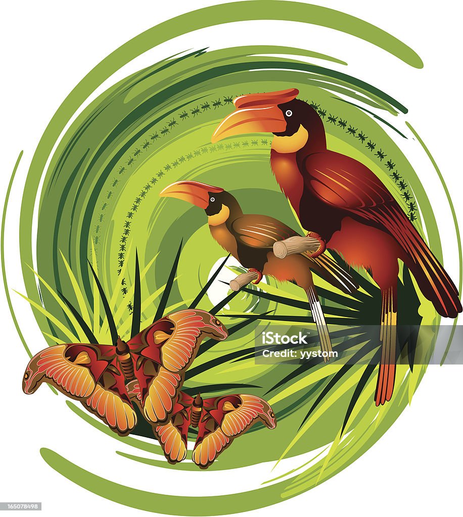 Floresta Tropical - Vetor de Animal royalty-free