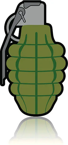 Vector illustration of Hand Grenade