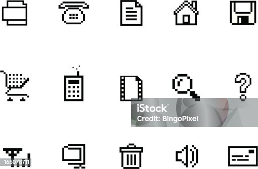 istock Pixel  Website & Internet Icon Set 165078711