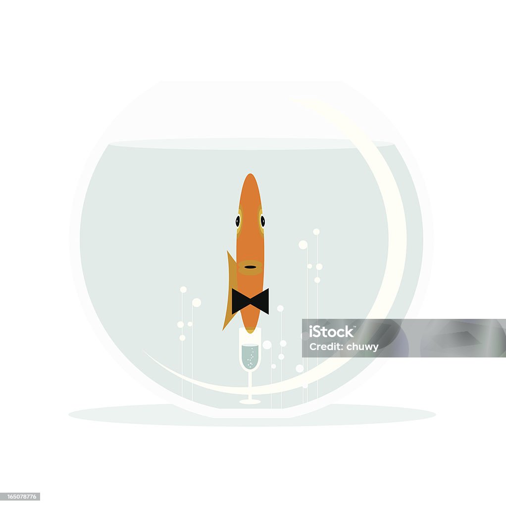 Ryba koktajl - Grafika wektorowa royalty-free (Akwarium kula)