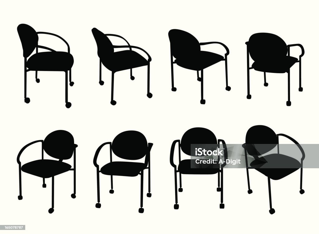 StandardOfficeChairs - Vetor de Assento royalty-free