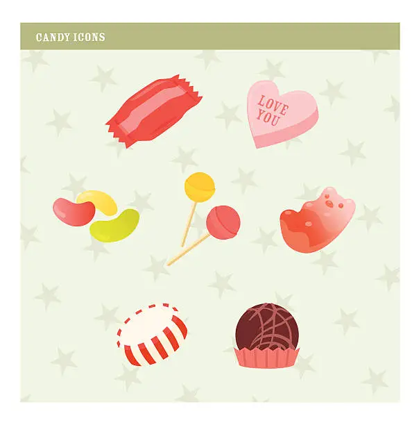 Vector illustration of candy icon