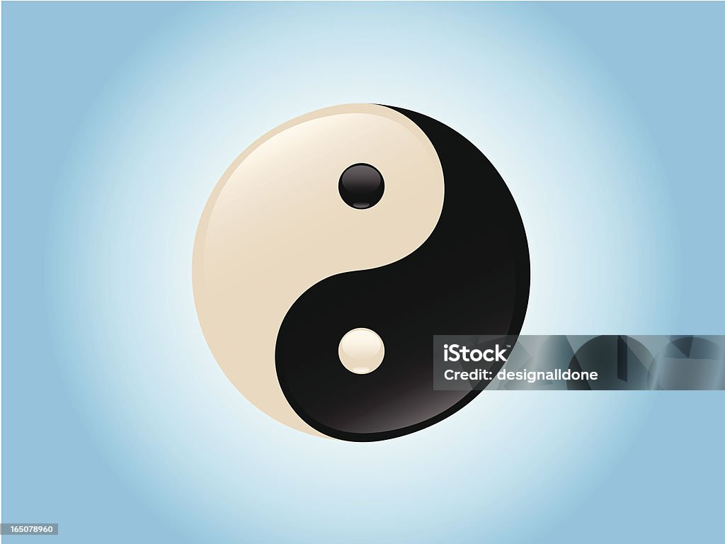 Yin-yang - clipart vectoriel de Taoïsme libre de droits