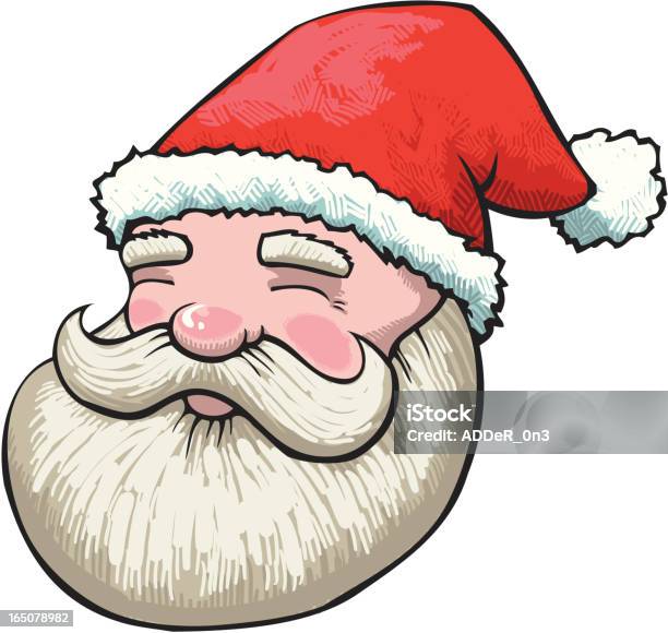 Happy Santa Claus Stock Illustration - Download Image Now - Art, Art And Craft, Beard