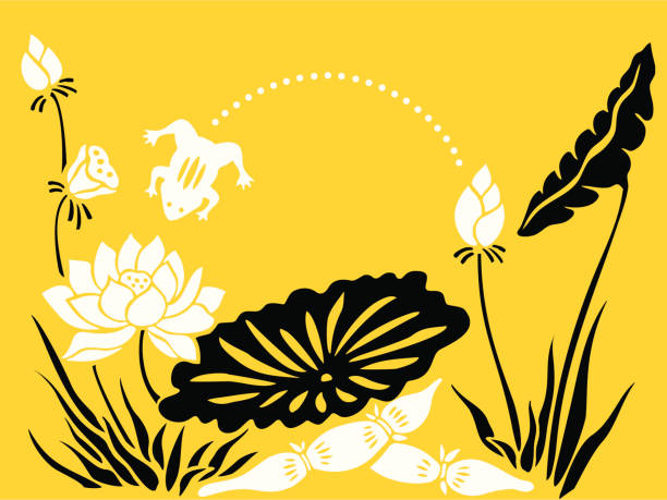 Frog & Lotus http://www.yiyinglu.com/istockphoto/images/buttons/red_delight.gif chinese frog stock illustrations