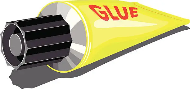 Vector illustration of glue