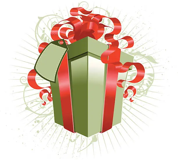 Vector illustration of gift box