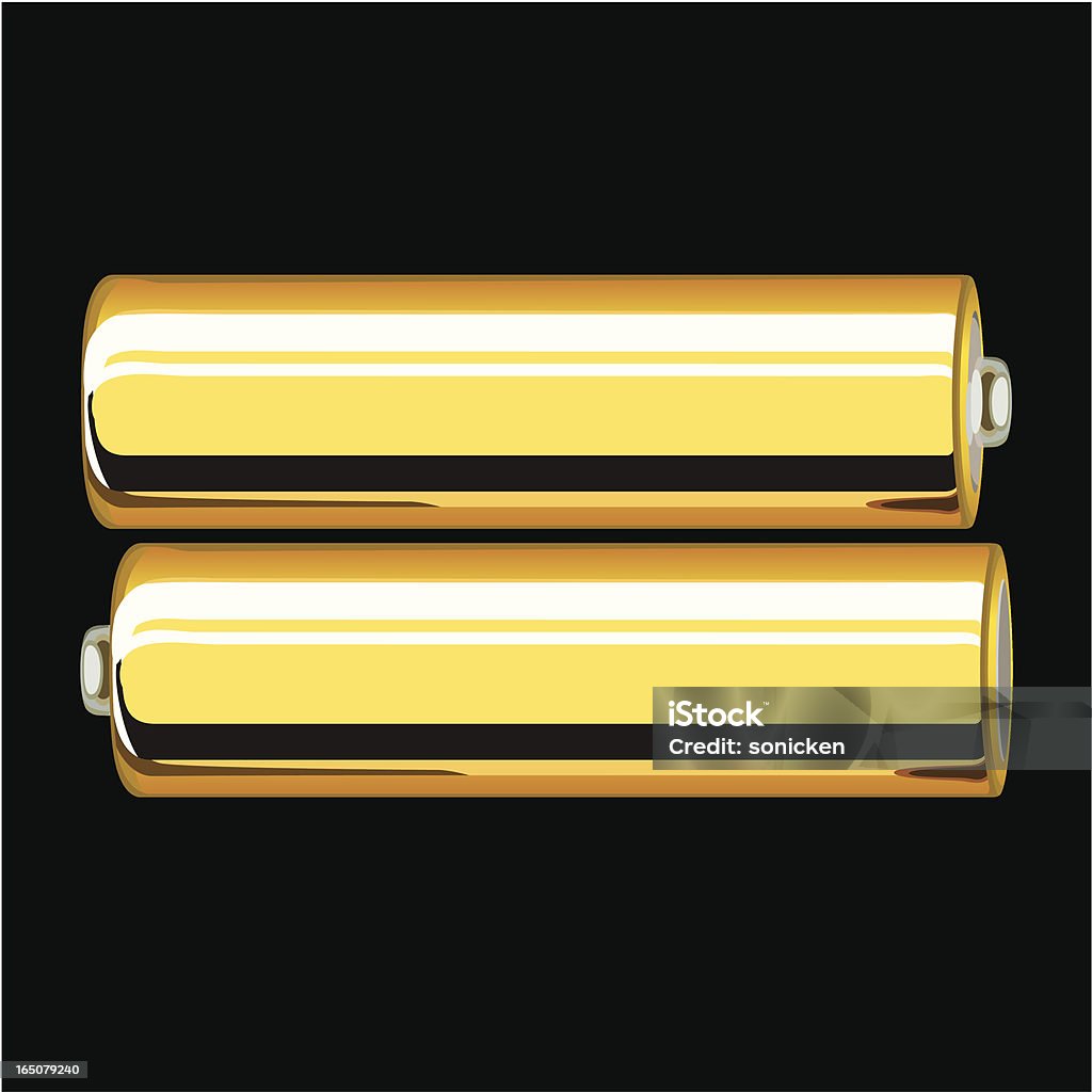 Щелочные батарейки типа - Векторная графика Батарея роялти-фри