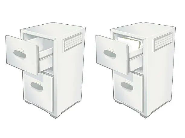 Vector illustration of Filing Cabinet