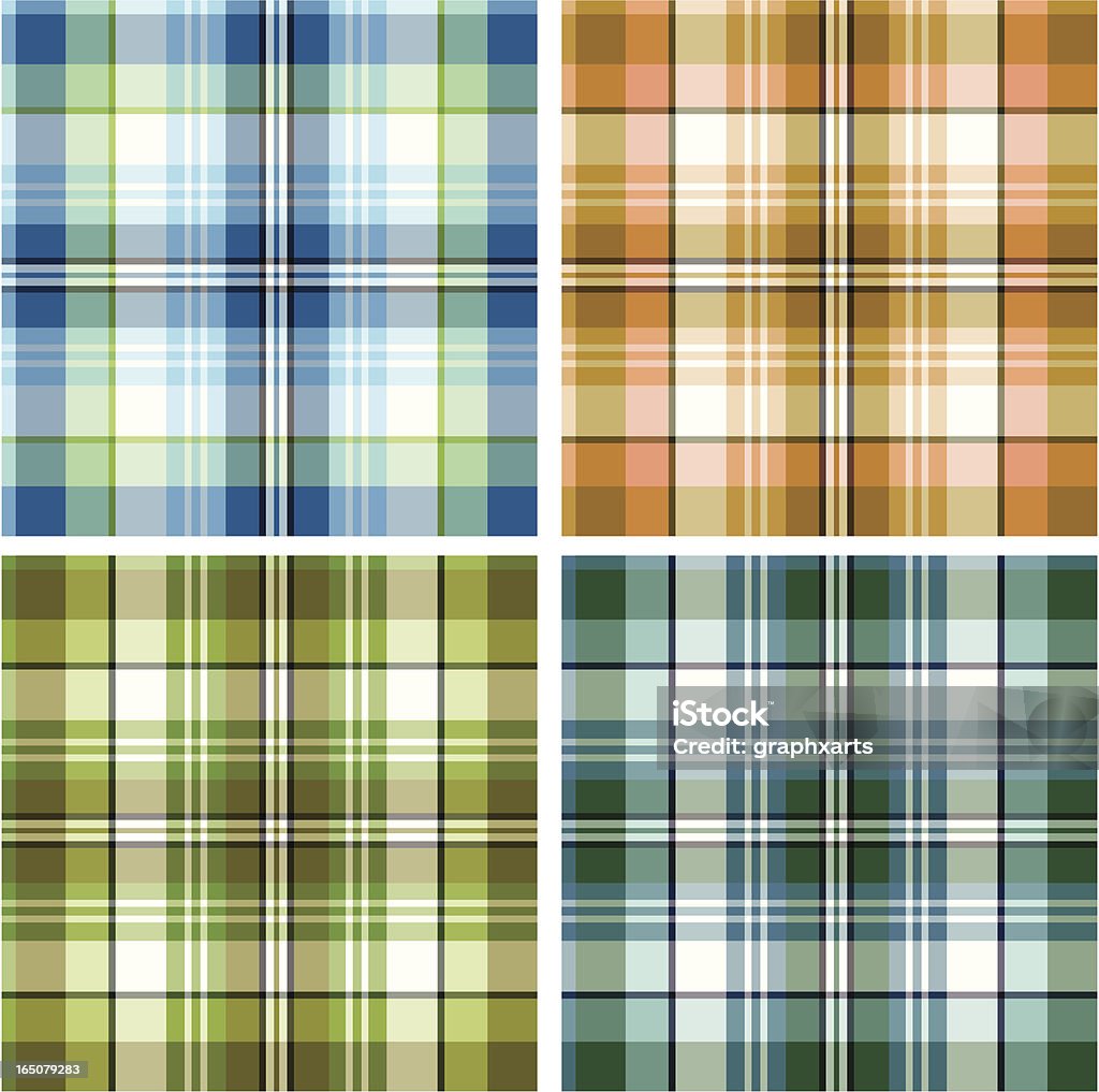 Baile Tartan - arte vectorial de A cuadros libre de derechos