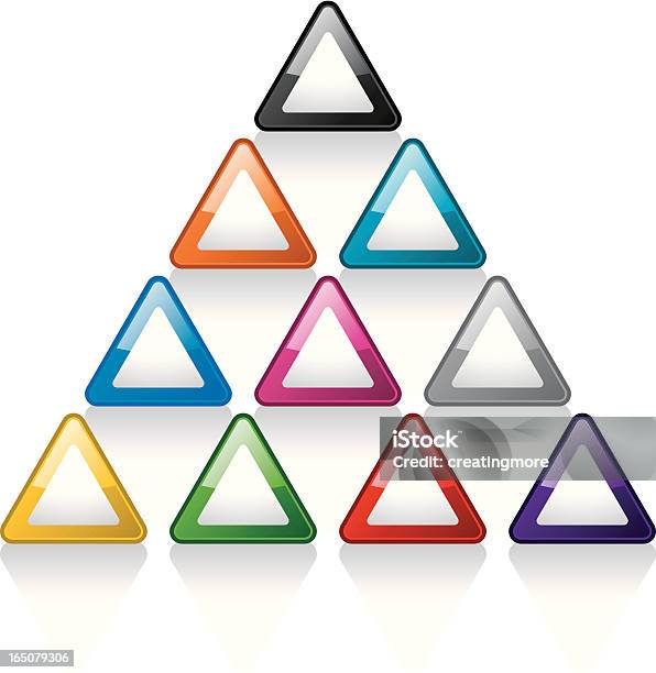 Botões De Vidro Pirâmides - Arte vetorial de stock e mais imagens de Botão - Peça de Máquina - Botão - Peça de Máquina, Ilustração, Ninguém