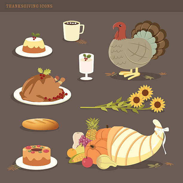 thanksgiving icons See the related collections in my portfolio: cranberry sauce stock illustrations