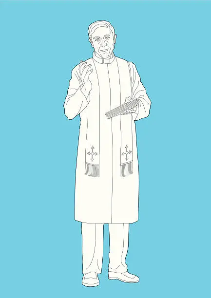 Vector illustration of Priest