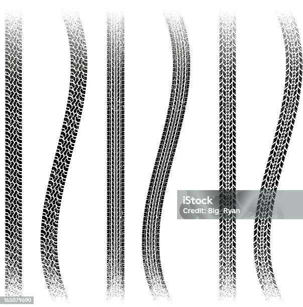 Battistrada Lungo - Immagini vettoriali stock e altre immagini di Traccia di pneumatico - Traccia di pneumatico, Vettoriale, Illustrazione