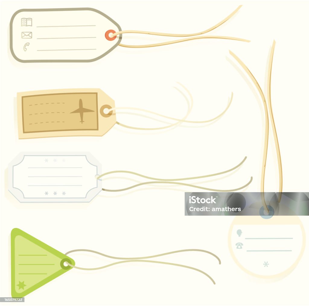 Paper Tags Comes with high resolution Jpeg. Label stock vector