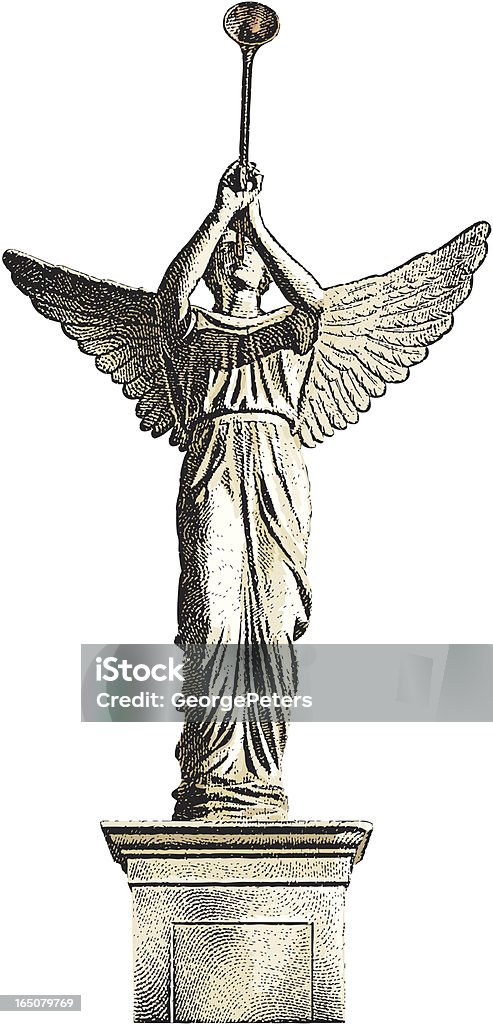 Statue de l'ange - clipart vectoriel de Statue libre de droits