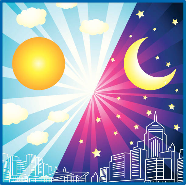 Day & Night My Other Great Stock!!! hong kong moon night stock illustrations