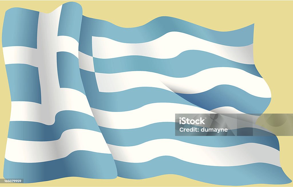 Bandeira Grega - Vetor de Bandeira royalty-free