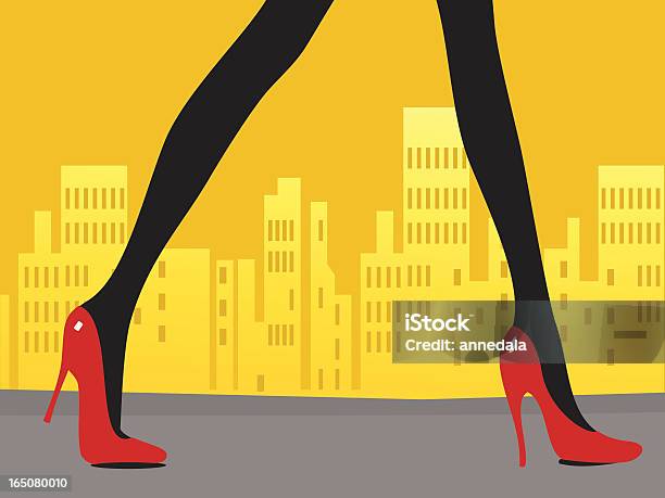 Strut Stock Illustration - Download Image Now - Red, Women, Shoe