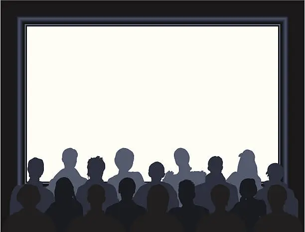 Vector illustration of People Watching