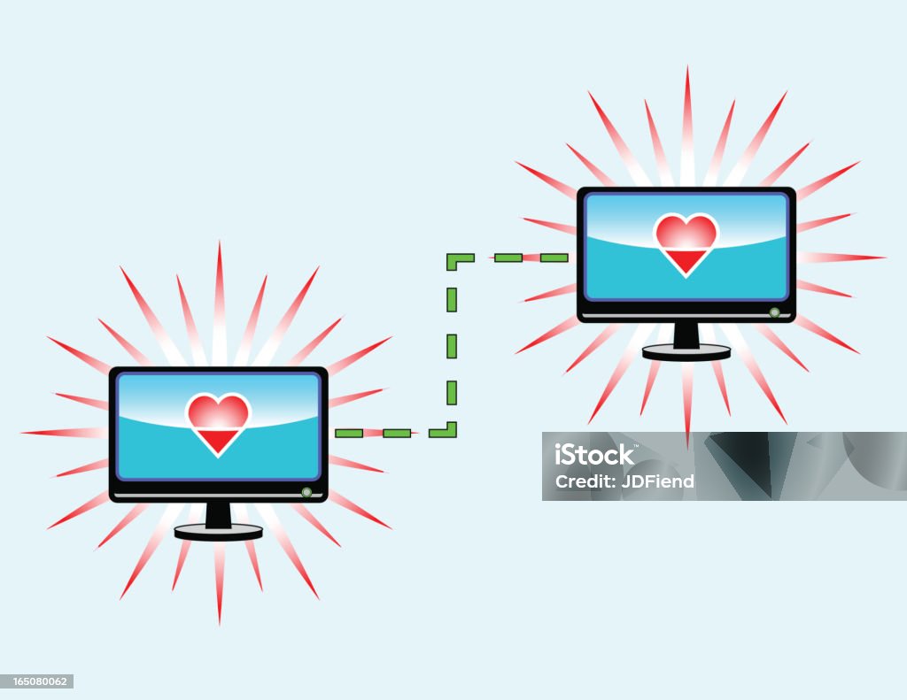Интернет Love - Векторная графика Блестящий роялти-фри