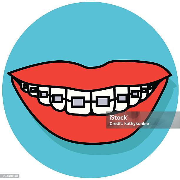 Apparecchio Ortodontico Icona - Immagini vettoriali stock e altre immagini di Ortodontista - Ortodontista, Apparecchiatura odontoiatrica, Apparecchio ortodontico