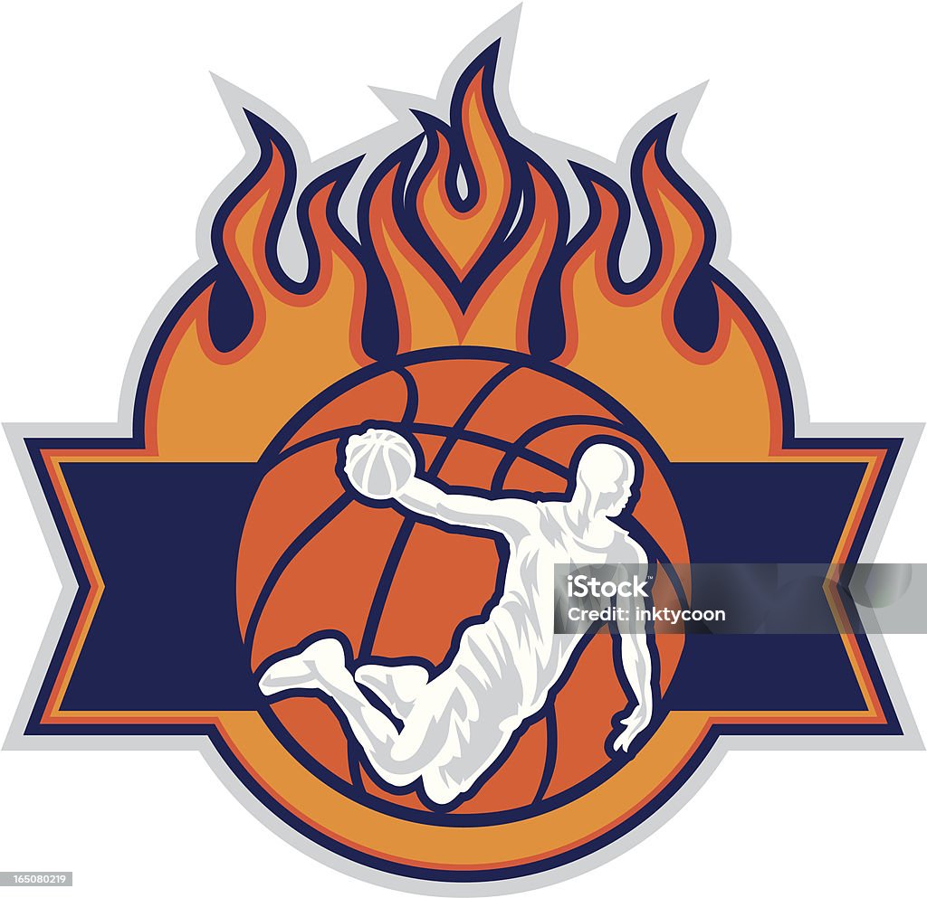Basktball Logo - Grafika wektorowa royalty-free (Koszykówka)