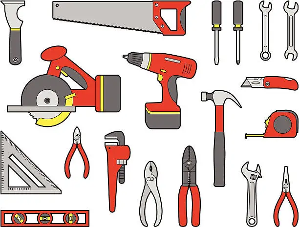Vector illustration of Essential Tools