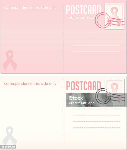Ilustración de Concienciación Sobre El Cáncer De Mama Postales y más Vectores Libres de Derechos de Cáncer de mama - Cáncer de mama, Artículo de papelería, Asistencia sanitaria y medicina