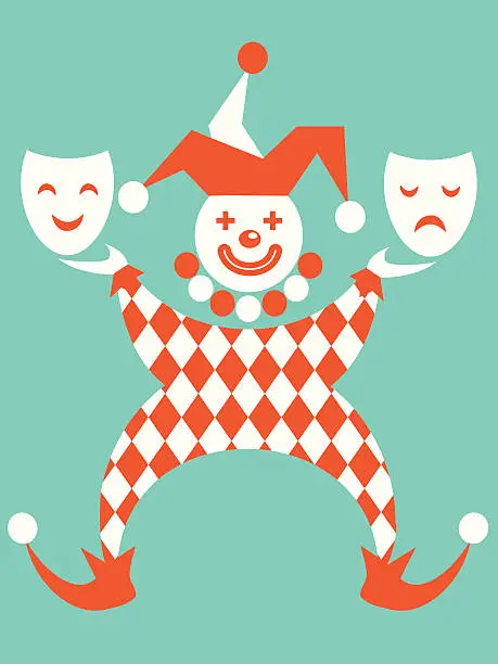 Vector illustration of Clown