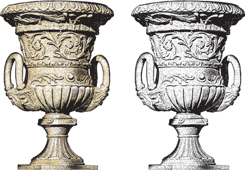 Engraving-style illustration of Urn.