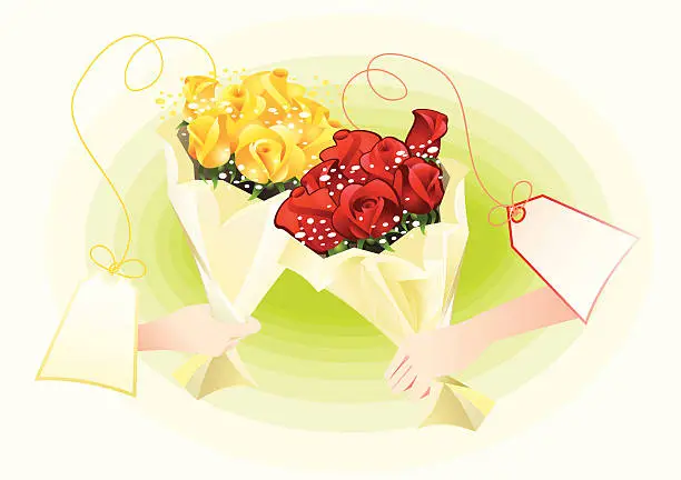Vector illustration of Occasional bouquet
