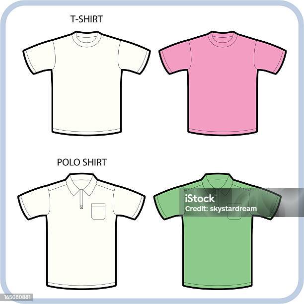 Vetores de Tshirt Camisa Pólo e mais imagens de Camisa Pólo - Camisa Pólo, Vector, Algodão - Material Têxtil