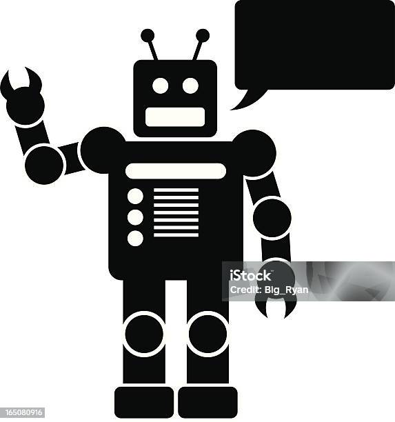 Дружелюбный Robot — стоковая векторная графика и другие изображения на тему Machinery - Machinery, Автоматизировать, Векторная графика