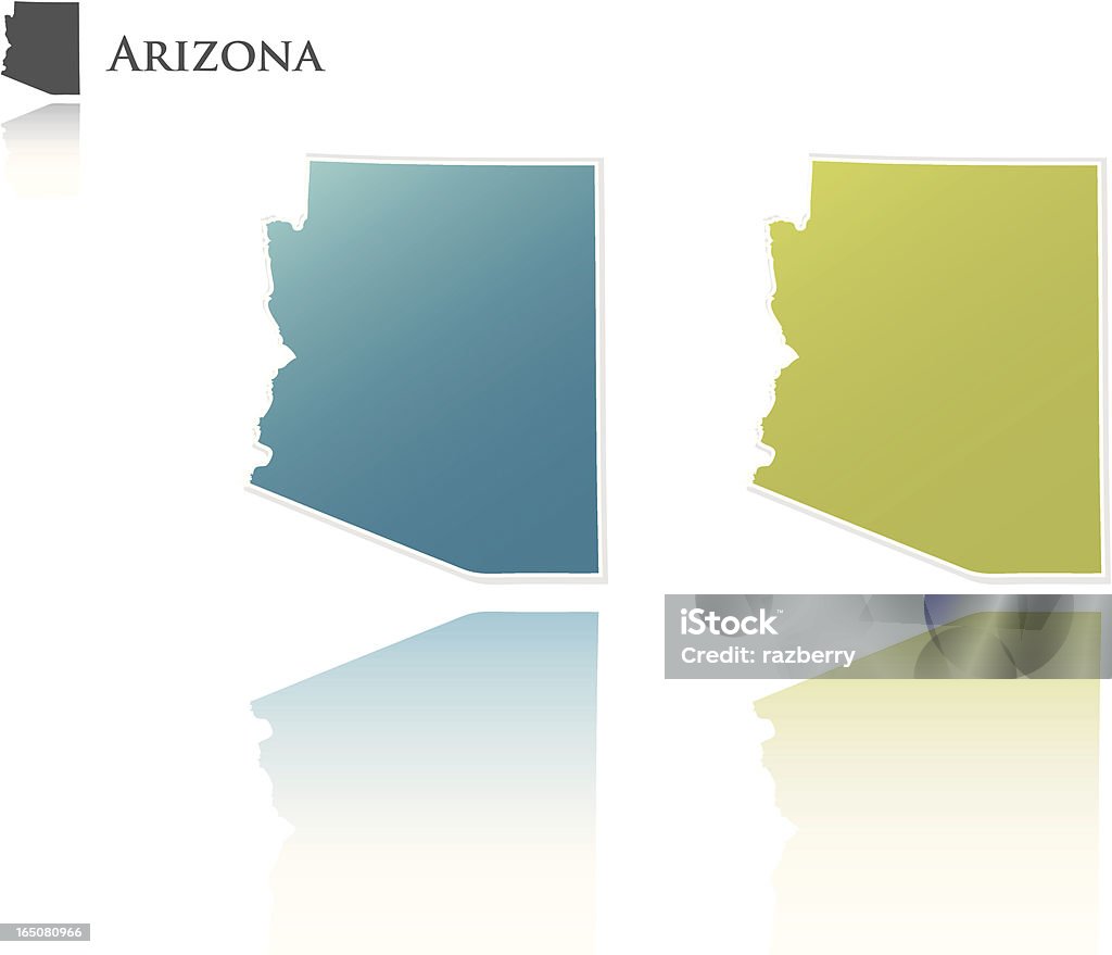 Graphisme d'État de l'Arizona - clipart vectoriel de Arizona libre de droits