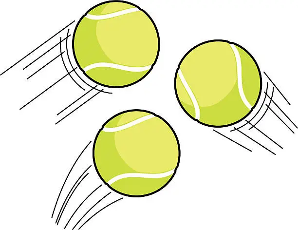 Vector illustration of Tennis Ball Swoosh