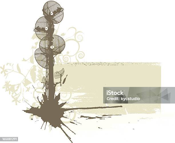 Grunge Communications Stock Illustration - Download Image Now - Antenna - Aerial, Built Structure, City