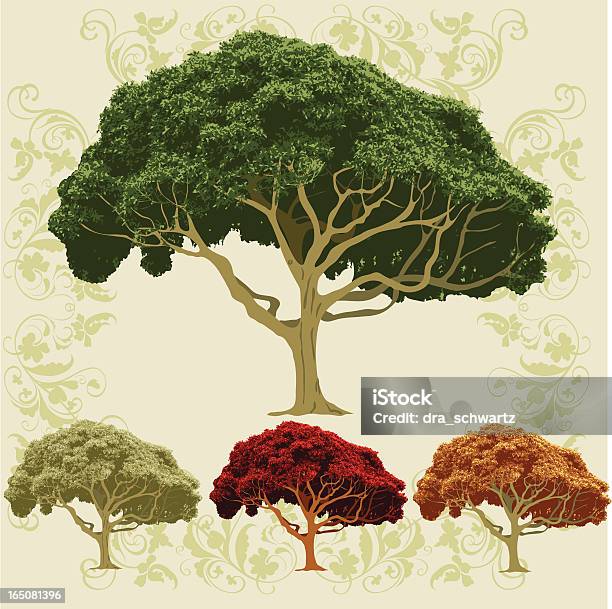 Visual Representation Color Tree Tree Stock Illustration - Download Image Now - Oak Tree, Color Image ...