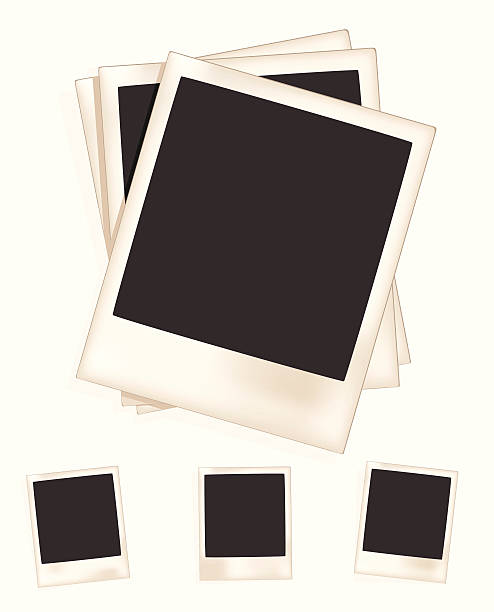 Three Vintage picture Frames vector art illustration