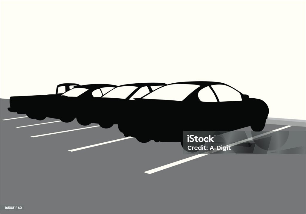 Parque de Estacionamento - Royalty-free Carro arte vetorial