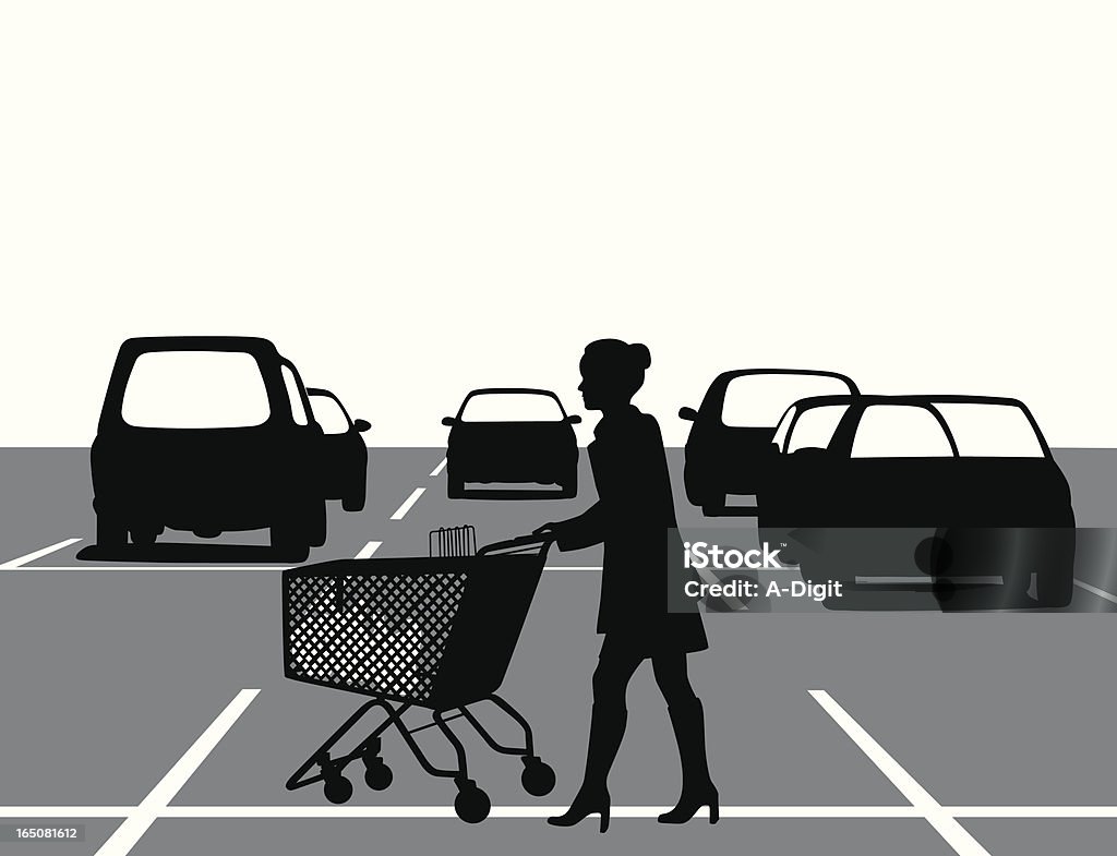 GroceryStoreParking - Grafika wektorowa royalty-free (Parking)