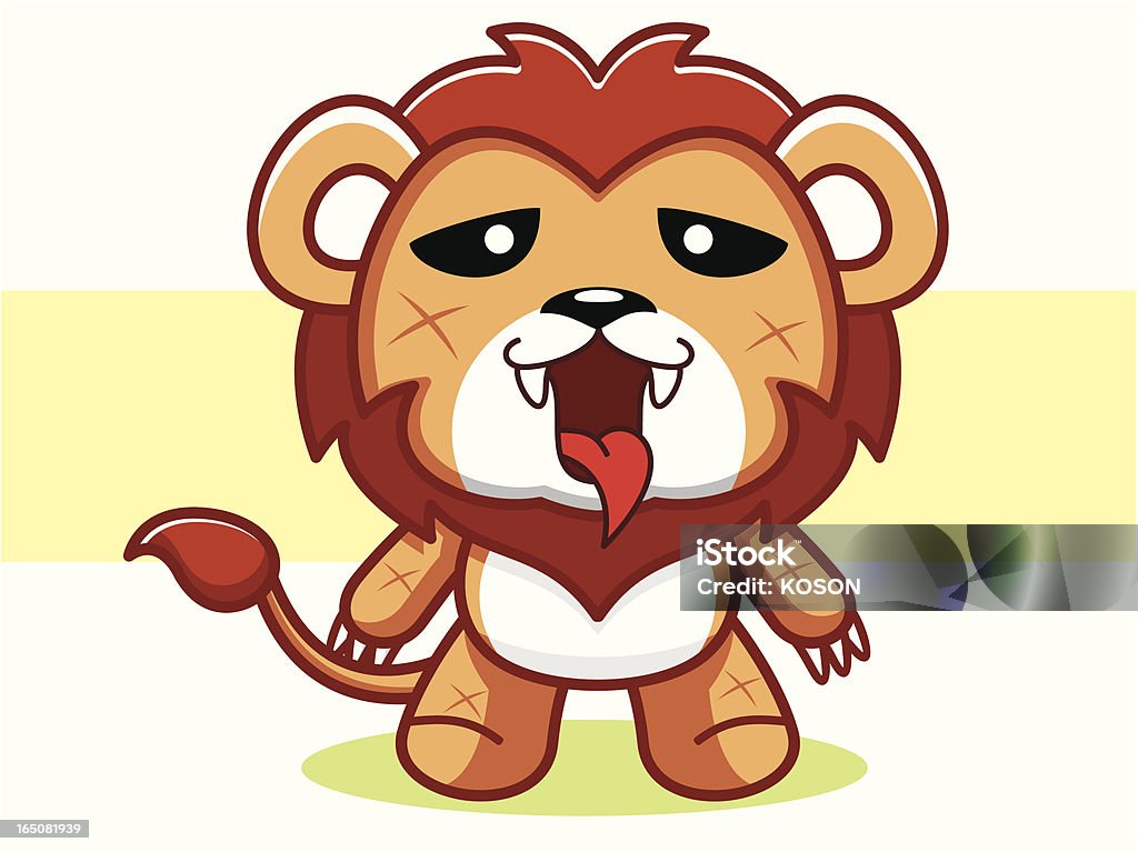 Lion Cartoon - Lizenzfrei Aktivitäten und Sport Vektorgrafik