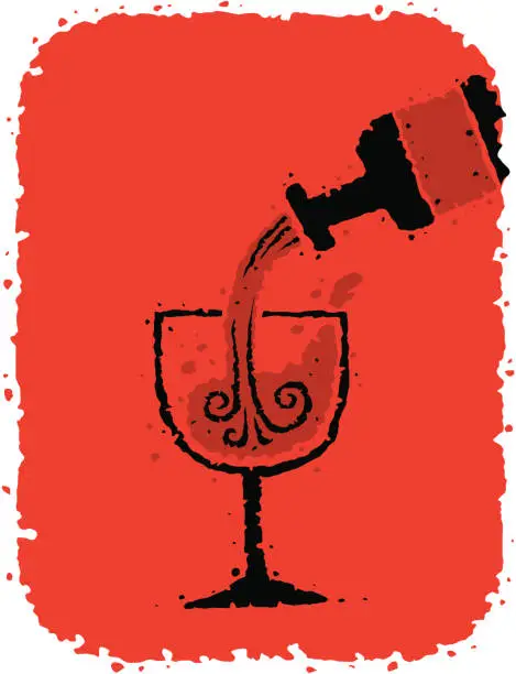 Vector illustration of Red Wine