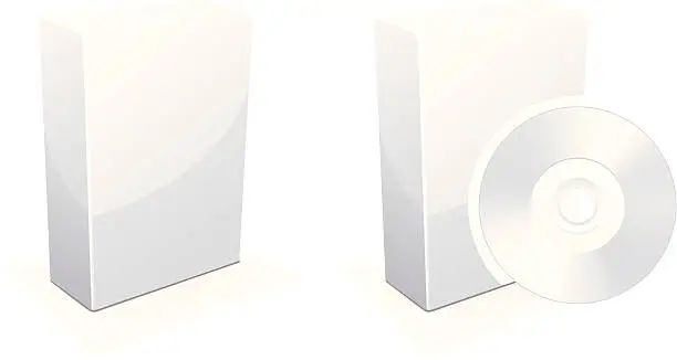Vector illustration of Software  packaging