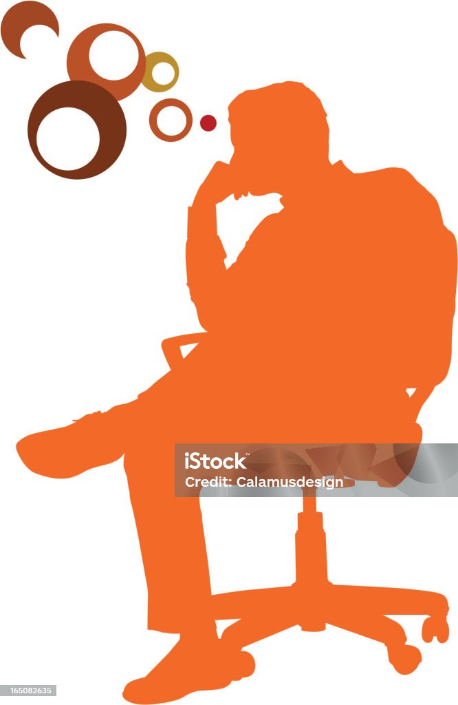 Man Thinking Visual Man Thinking Stock Illustration - Download Image Now - Adult, Arts ...