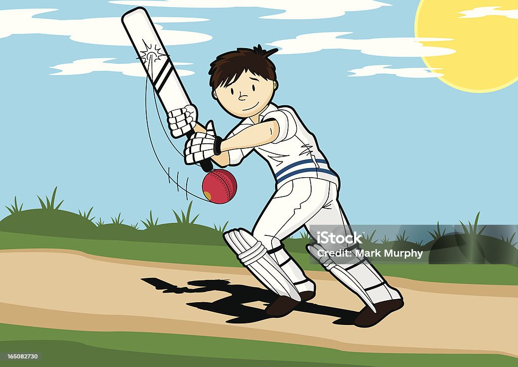 Cricket Batsman Stock Illustration - Download Image Now - Cricket Player,  Child, Boys - iStock
