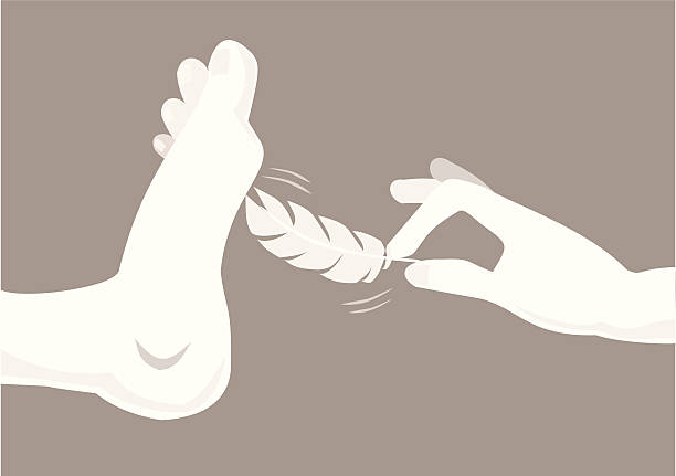illustrations, cliparts, dessins animés et icônes de pied chatouiller - tickling