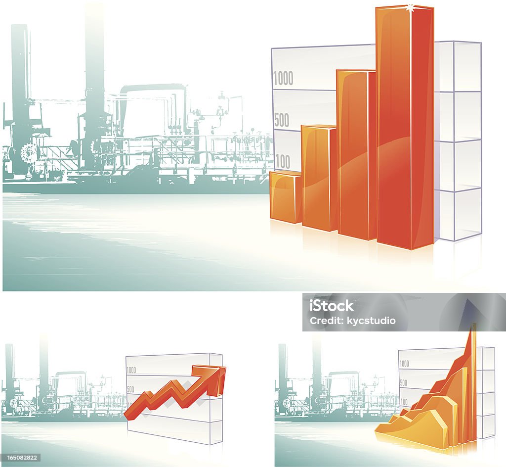 Industrie profit set - Lizenzfrei Börse Vektorgrafik