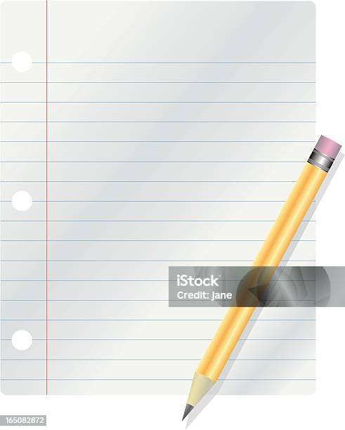 Papier Bleistift Stock Vektor Art und mehr Bilder von Bleistift - Bleistift, Büro, Büromaterial